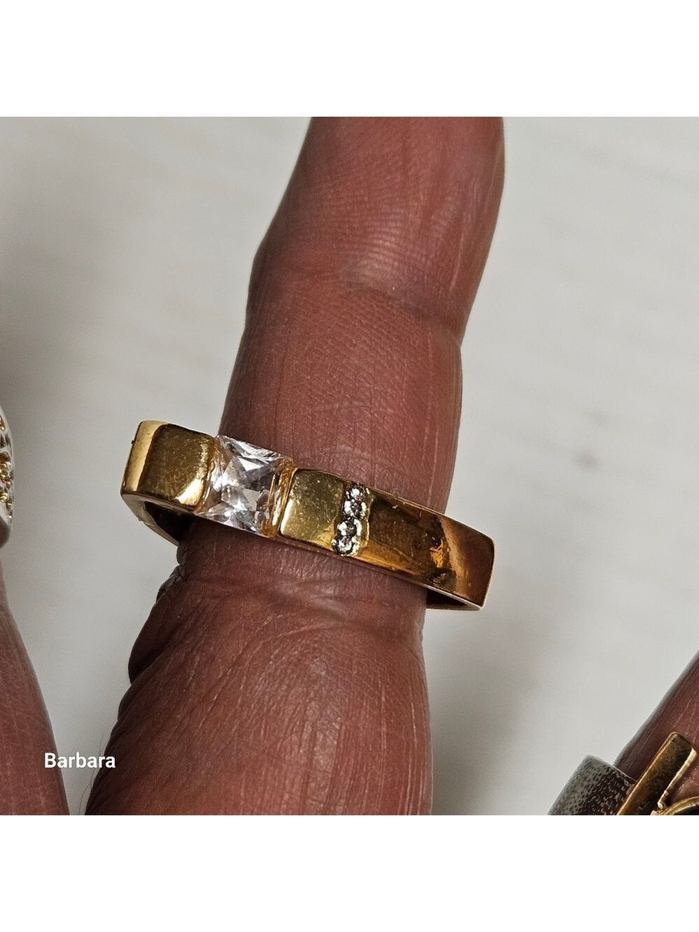 4-Piece Gold-tone Dinner Rings Lot - Picture 5 of 14
